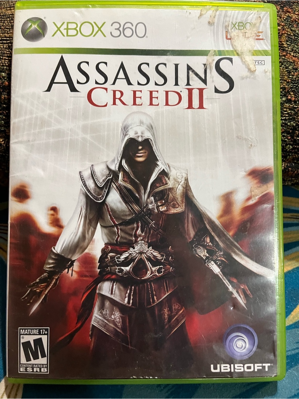 Assassin's Creed II for Xbox 360 - White and Red Cover by
